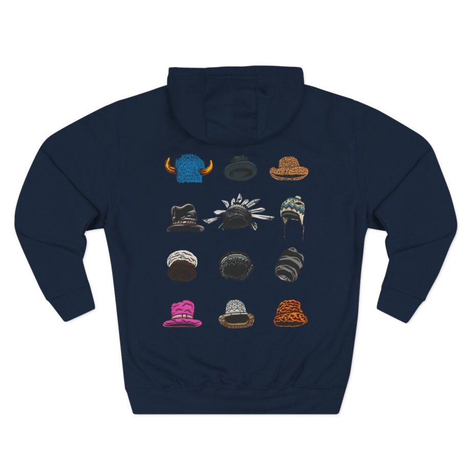 J High Times Hat Logo Three-Panel Fleece Hoodie