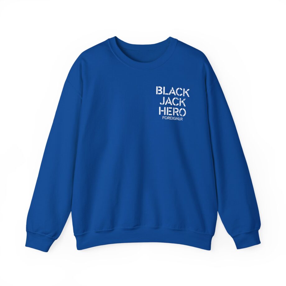 Foreigner Black Jack Hero Unisex Heavy Blend™ Crewneck Sweatshirt
