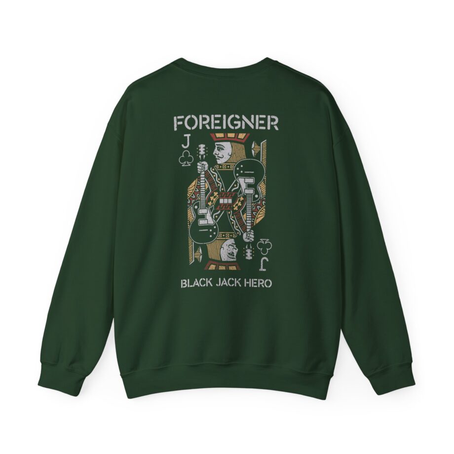 Foreigner Black Jack Hero Unisex Heavy Blend™ Crewneck Sweatshirt