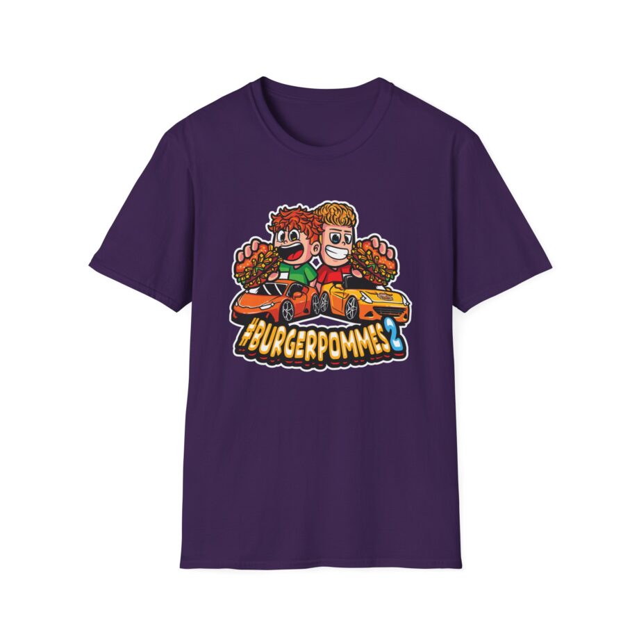 Burger Pommes Unisex Softstyle T-Shirt