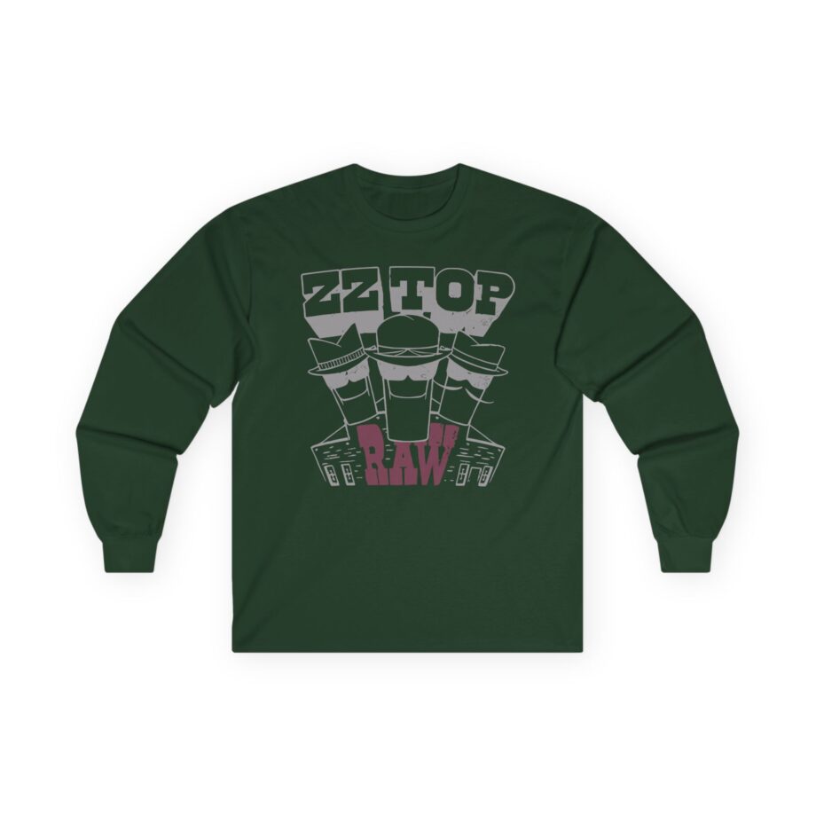 ZZ Top Raw Unisex Ultra Cotton Long Sleeve Tee