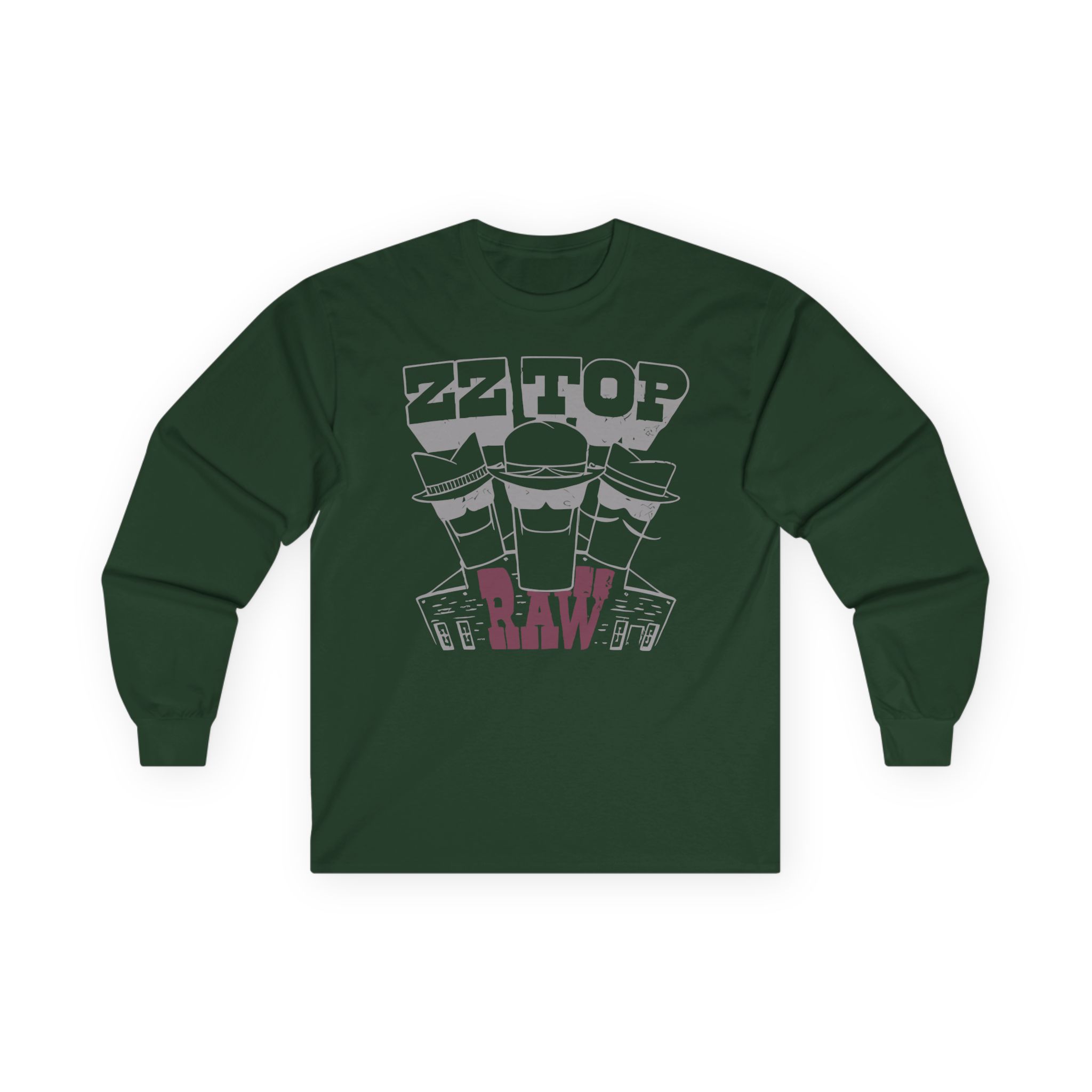ZZ Top Raw Unisex Ultra Cotton Long Sleeve Tee