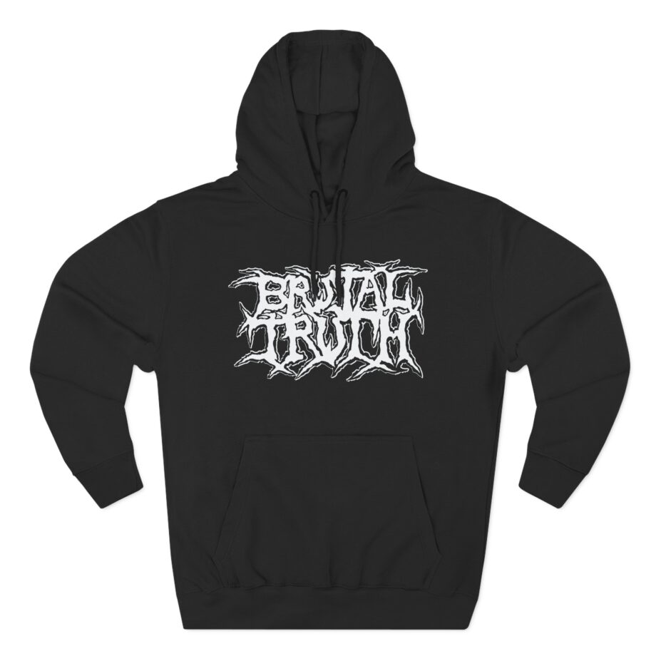 Brutal Truth Logo Three-Panel Fleece Hoodie