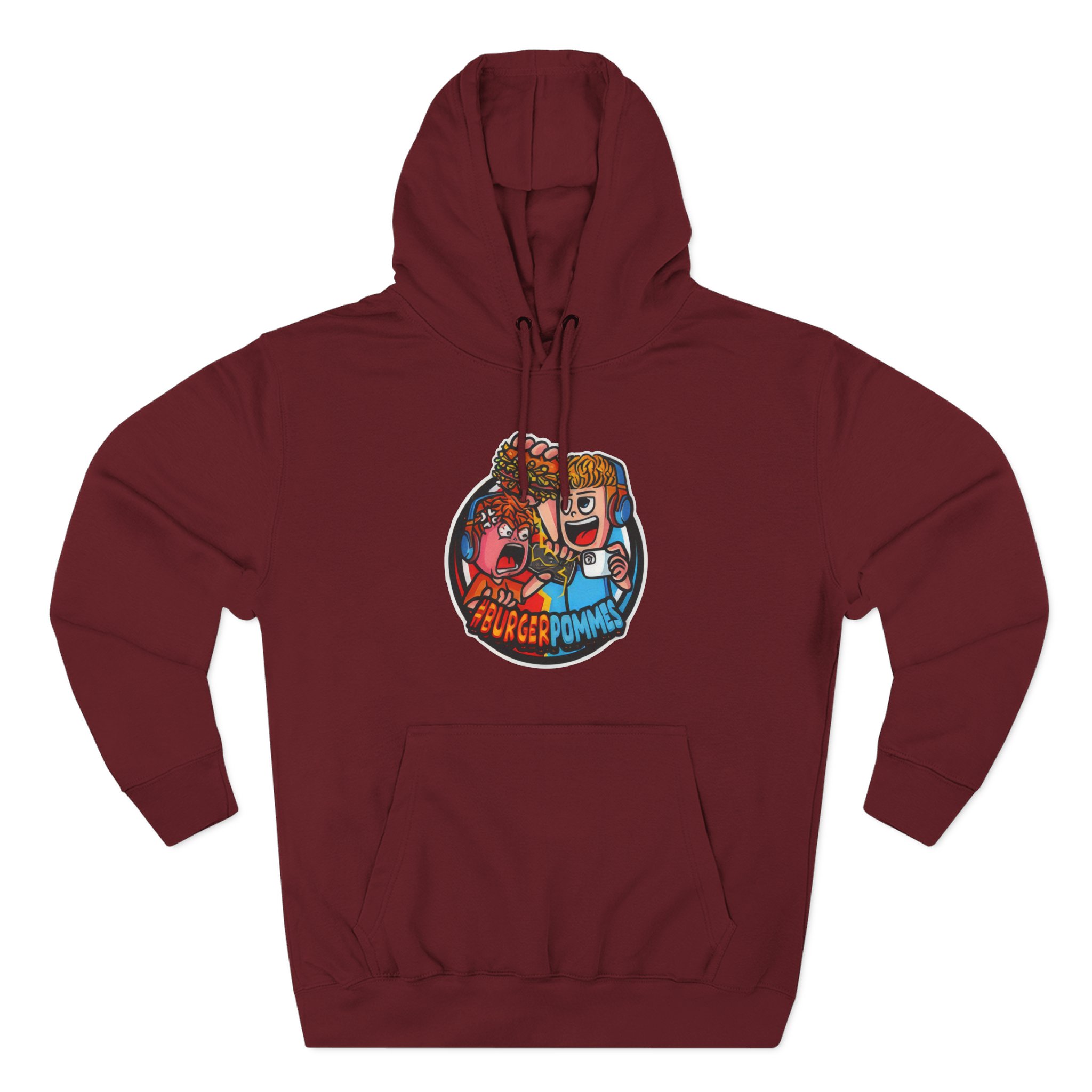 Burger Pommes Three-Panel Fleece Hoodie
