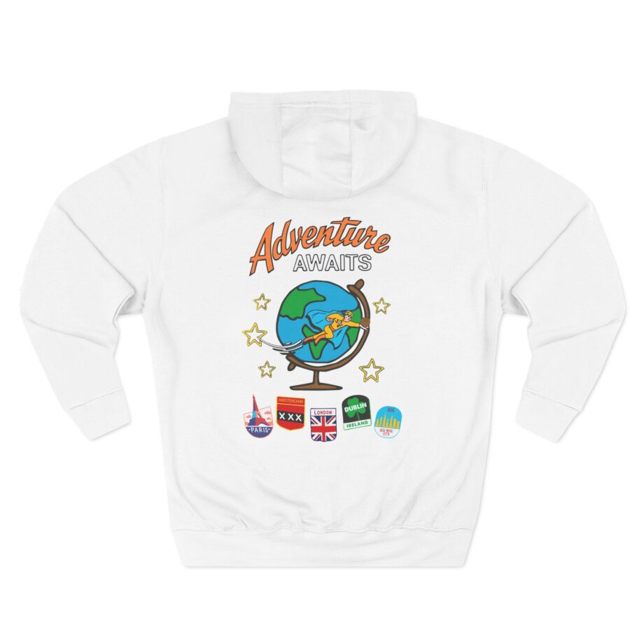 Ryan Trahan One Cent Adventure Awaits Travel Club Three-Panel Fleece Hoodie
