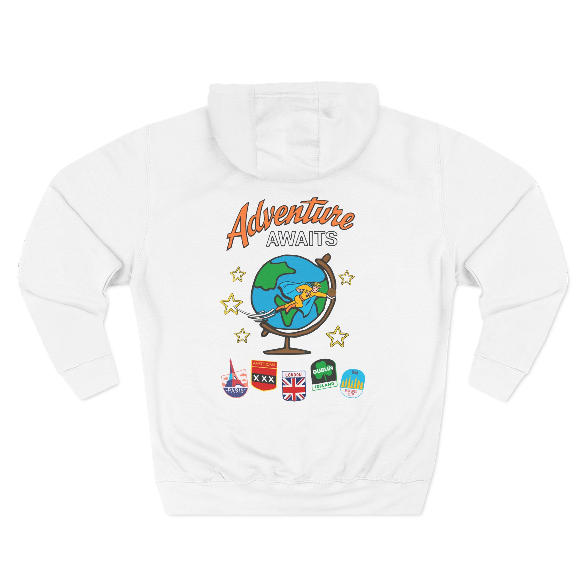Ryan Trahan One Cent Adventure Awaits Travel Club Three-Panel Fleece Hoodie