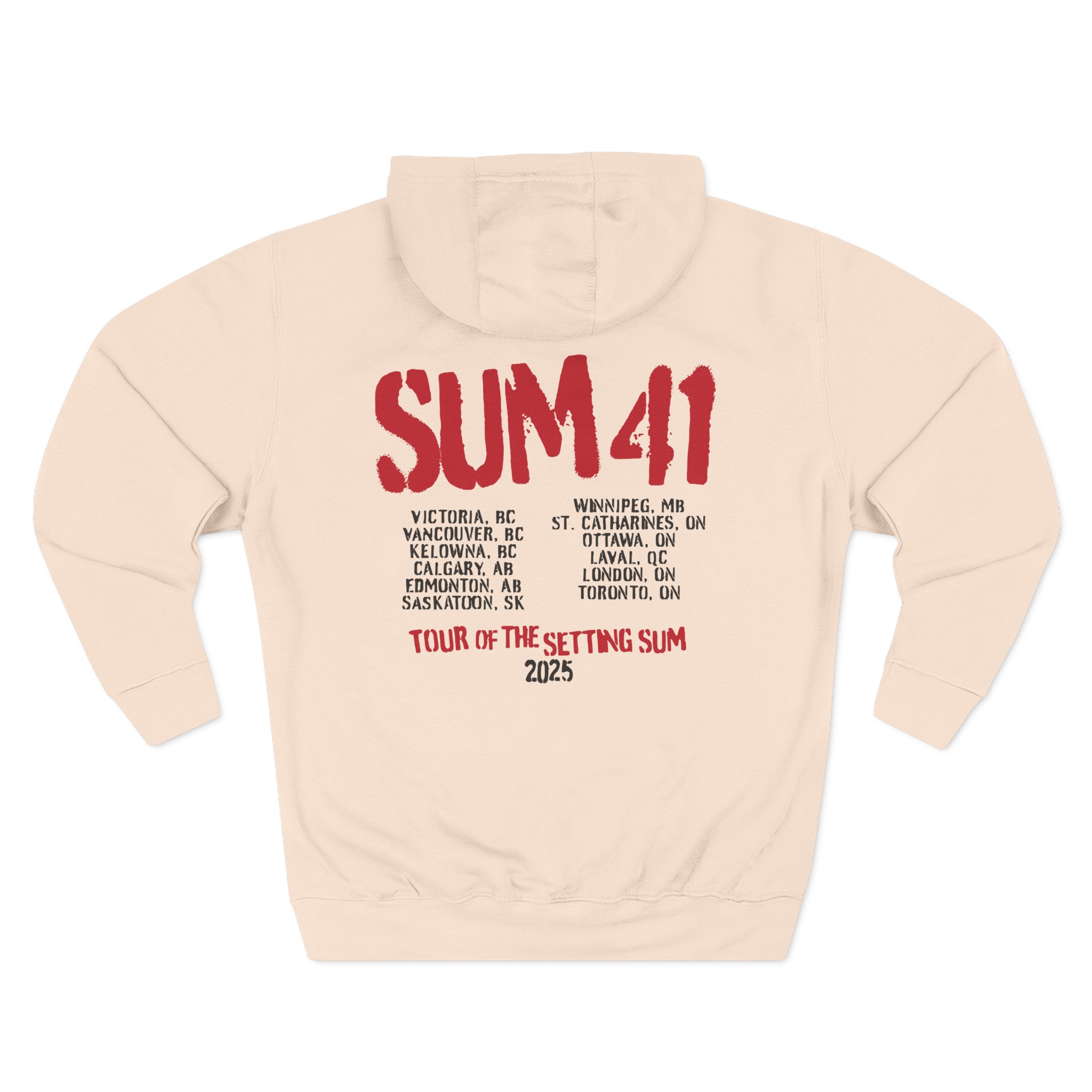 Sum 41 the Final Tour Three-Panel Fleece Hoodie