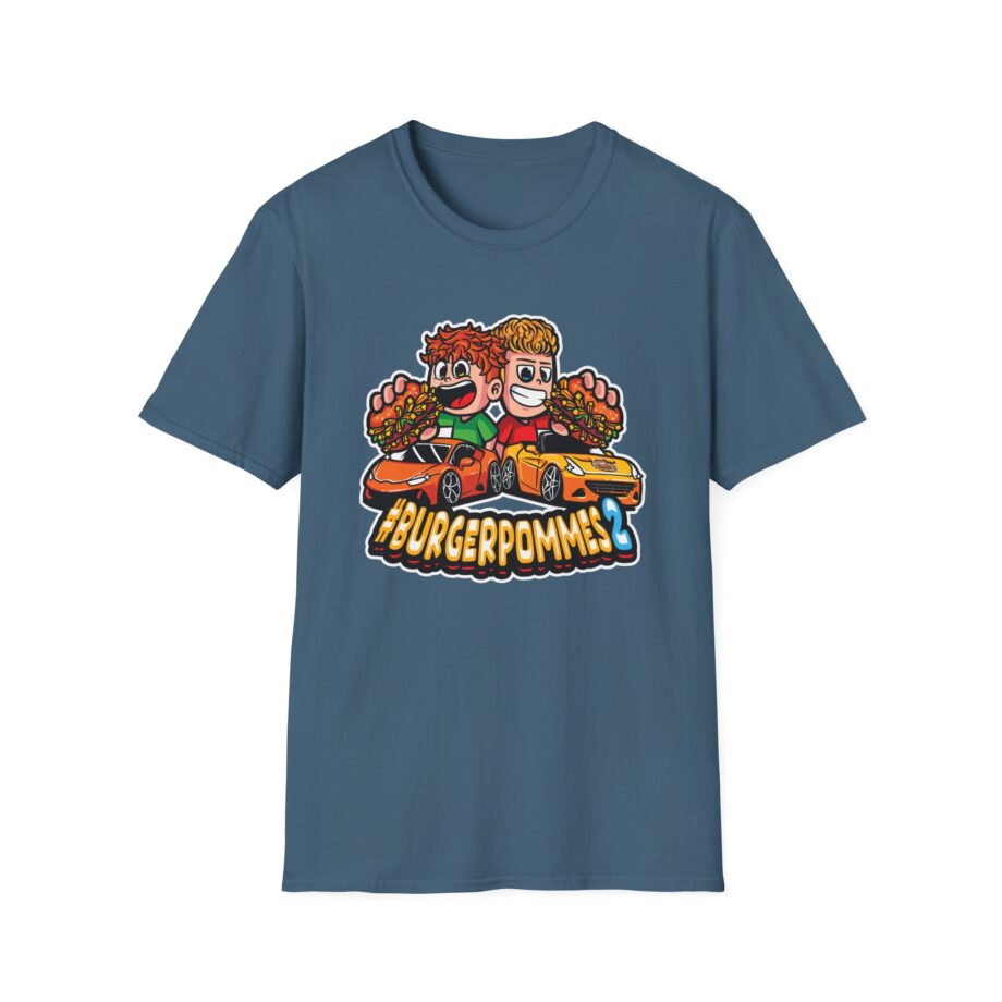 Burger Pommes Unisex Softstyle T-Shirt
