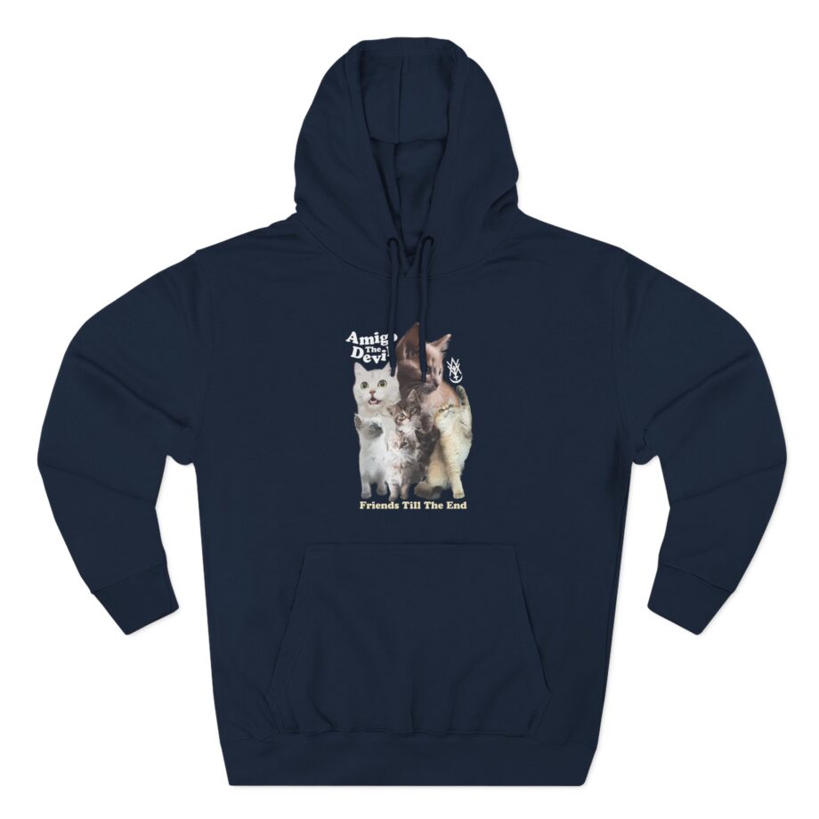 Amigo the Devil  Too Many Puppies Three-Panel Fleece Hoodie