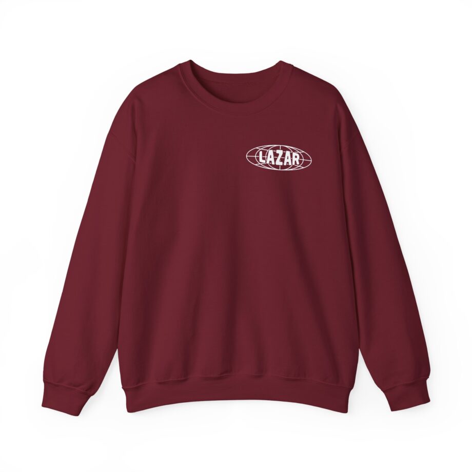 Lazarbeam Globe Indigo Unisex Heavy Blend™ Crewneck Sweatshirt