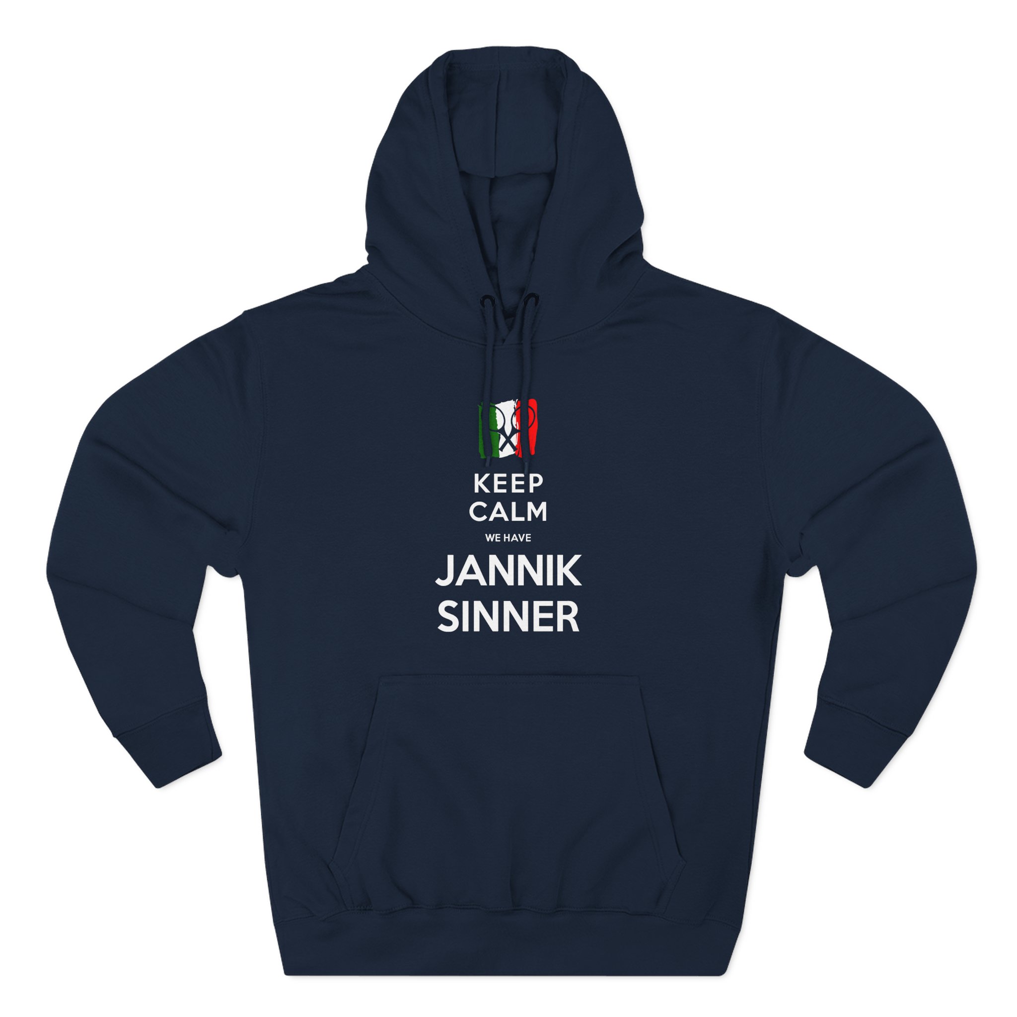 Jannik Sinner Keep Calm We Have Three-Panel Fleece Hoodie