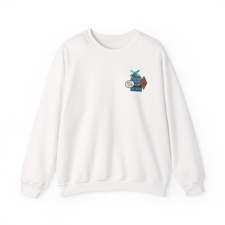 Brewdog Punk Sticker Unisex Heavy Blend™ Crewneck Sweatshirt