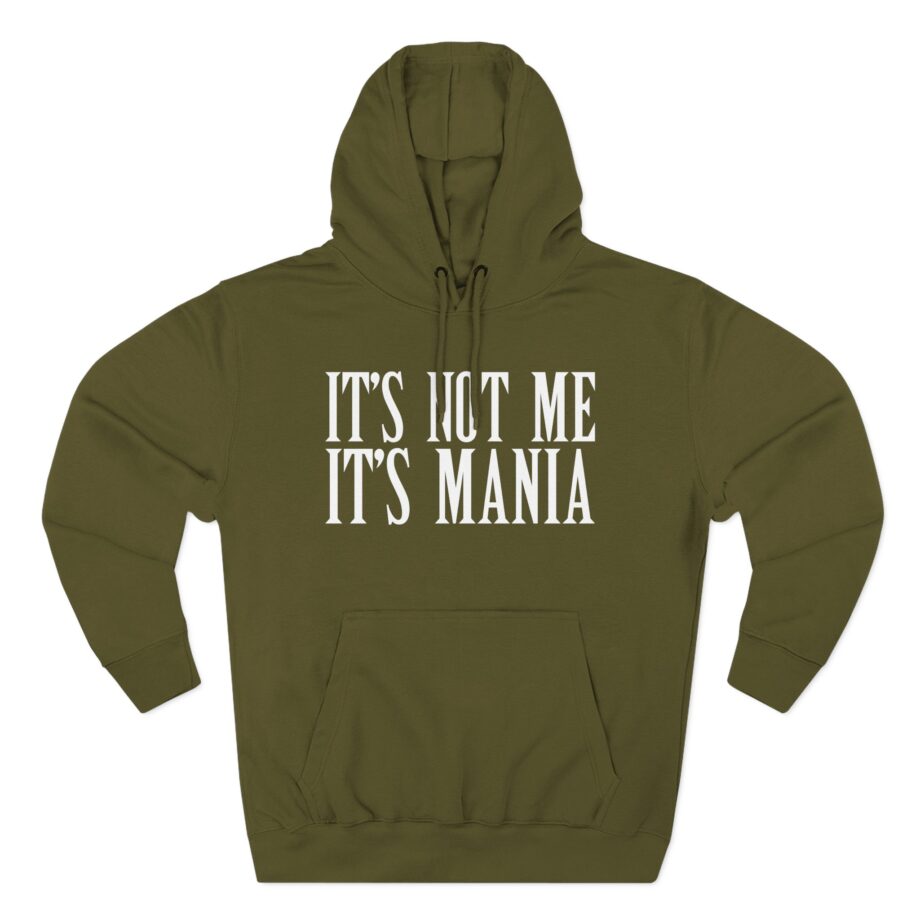 Sexmane  It's Not Me It's Mania Three-Panel Fleece Hoodie