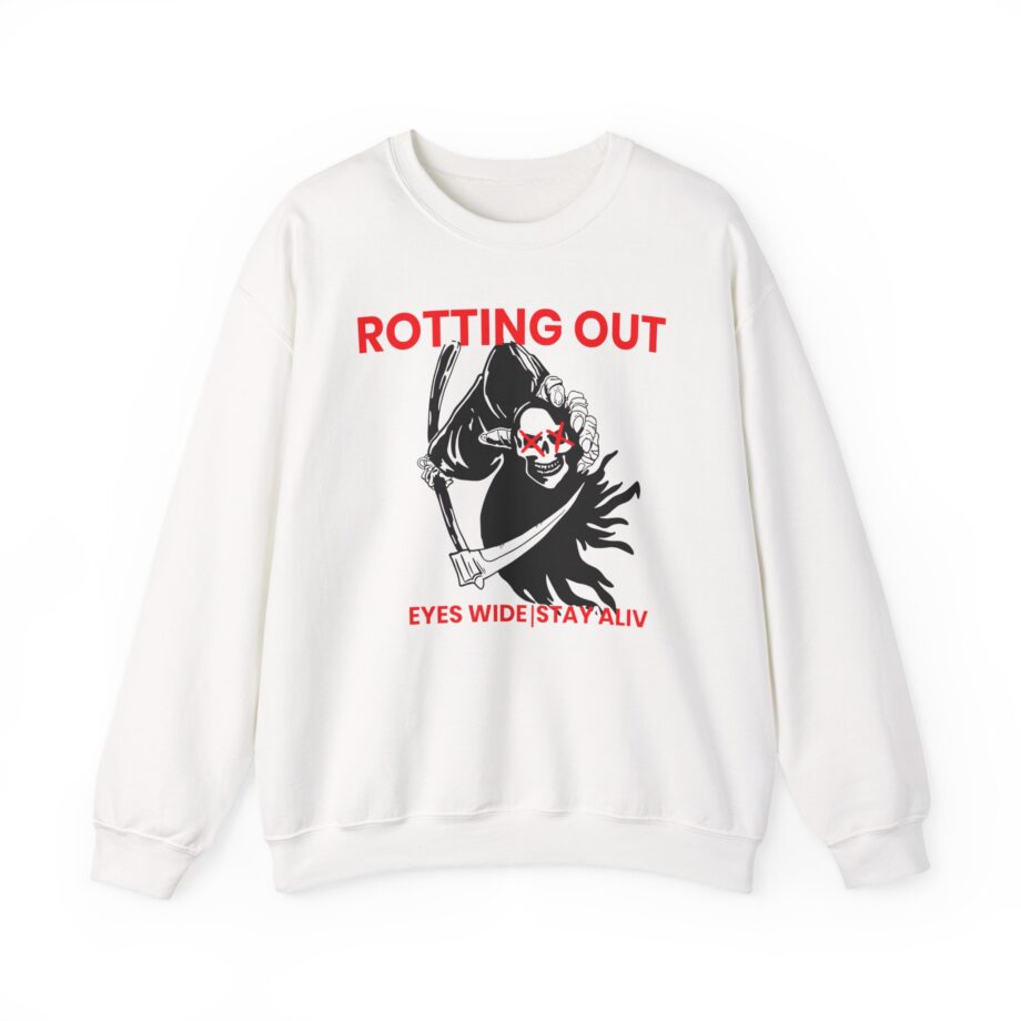 Rotting Out Eyes Wide Stay Alive Unisex Heavy Blend Crewneck Sweatshirt