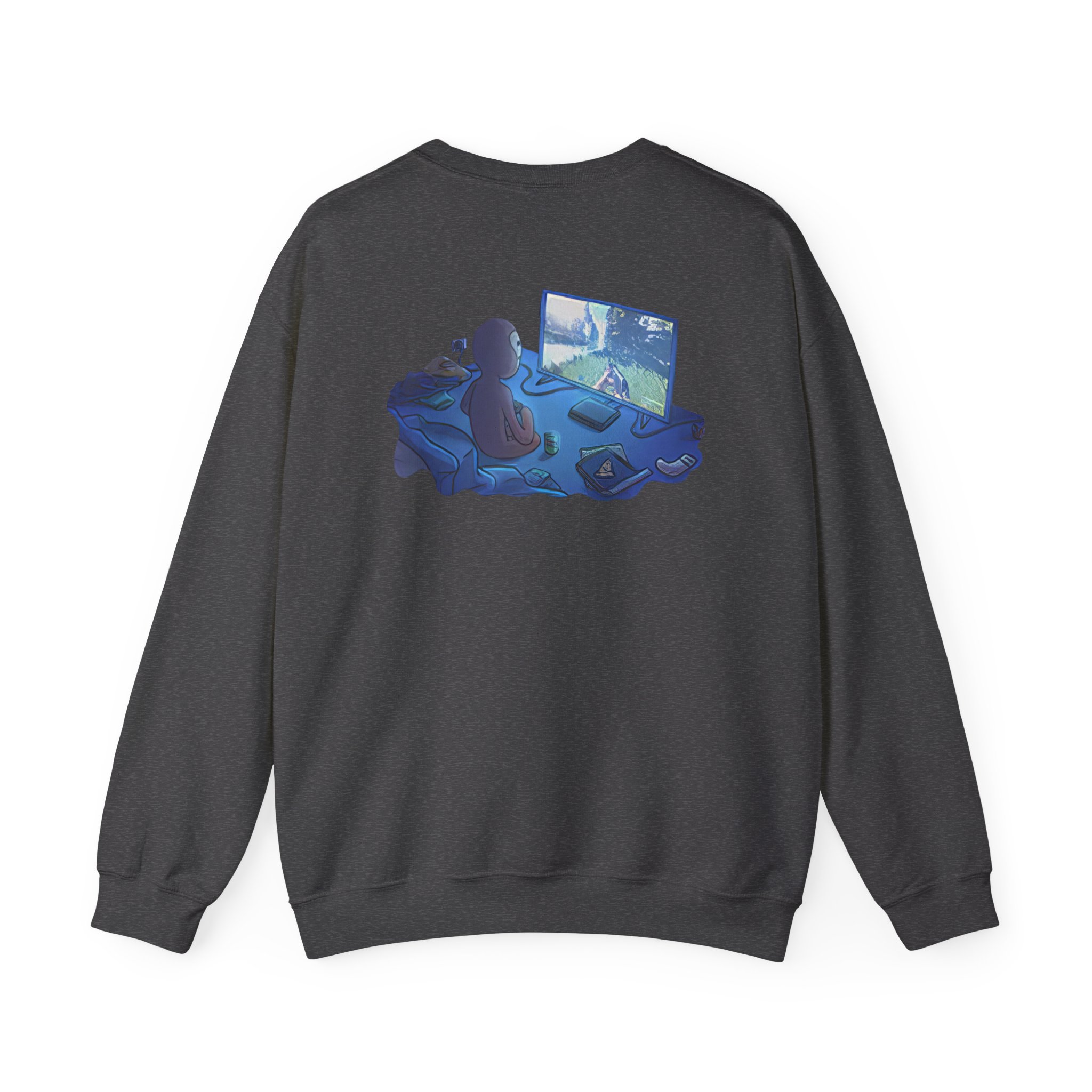 Spoonkid  Rust Monke Unisex Heavy Blendâ„¢ Crewneck Sweatshirt