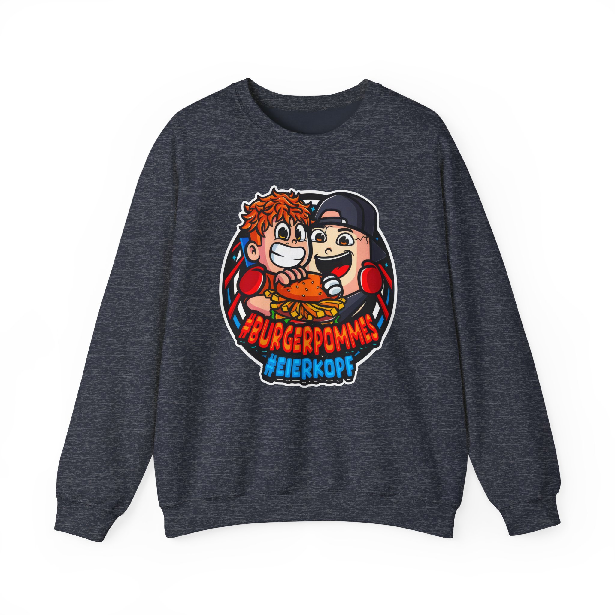 Burger Pommes eierkopf Unisex Heavy Blendâ„¢ Crewneck Sweatshirt