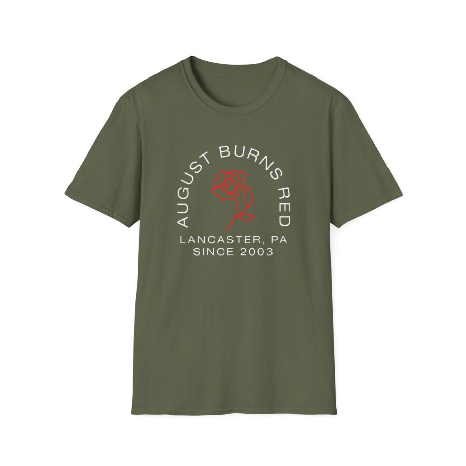 August Burns Red Rose Unisex Softstyle T-Shirt