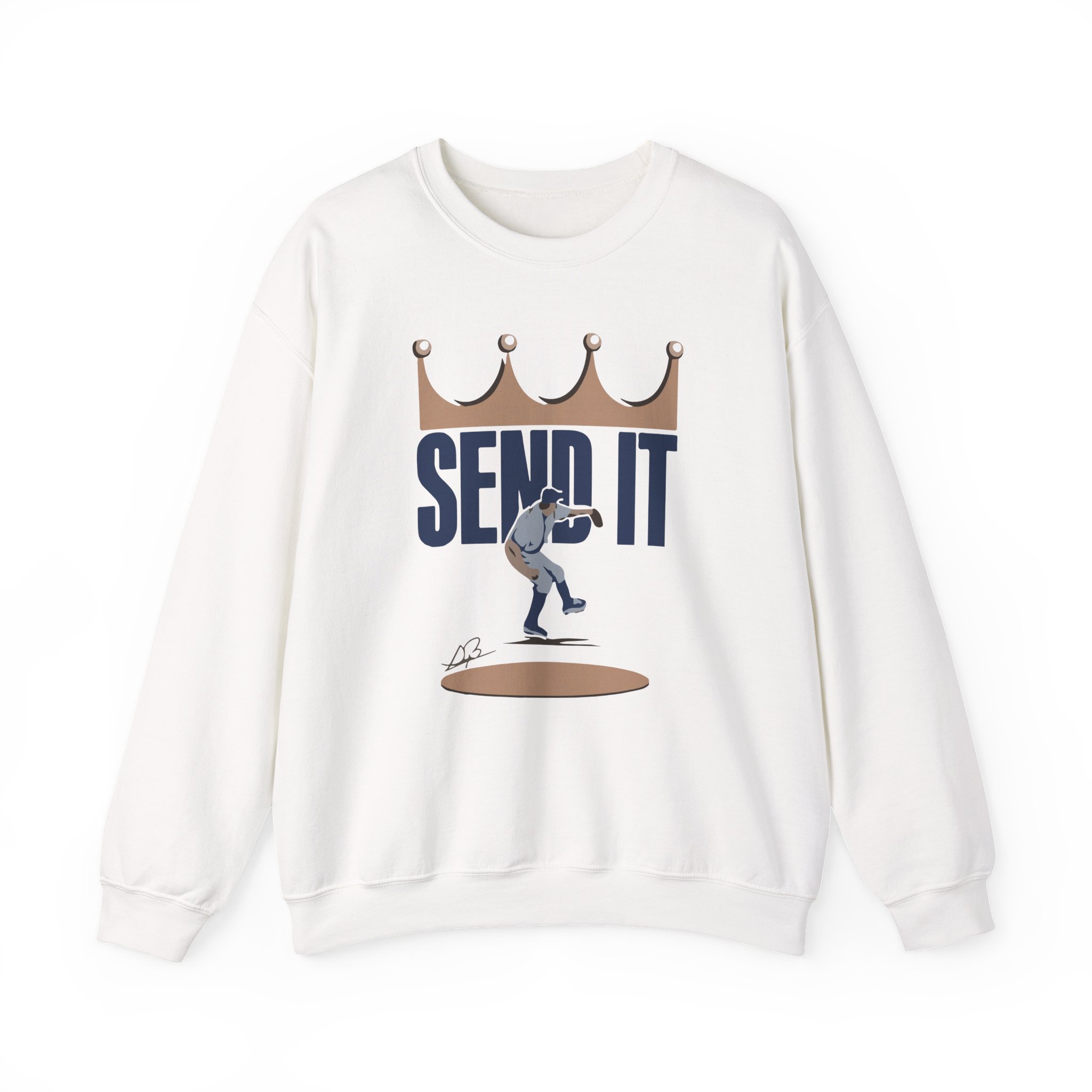 Trevor Bauer Send It  Unisex Heavy Blendâ„¢ Crewneck Sweatshirt