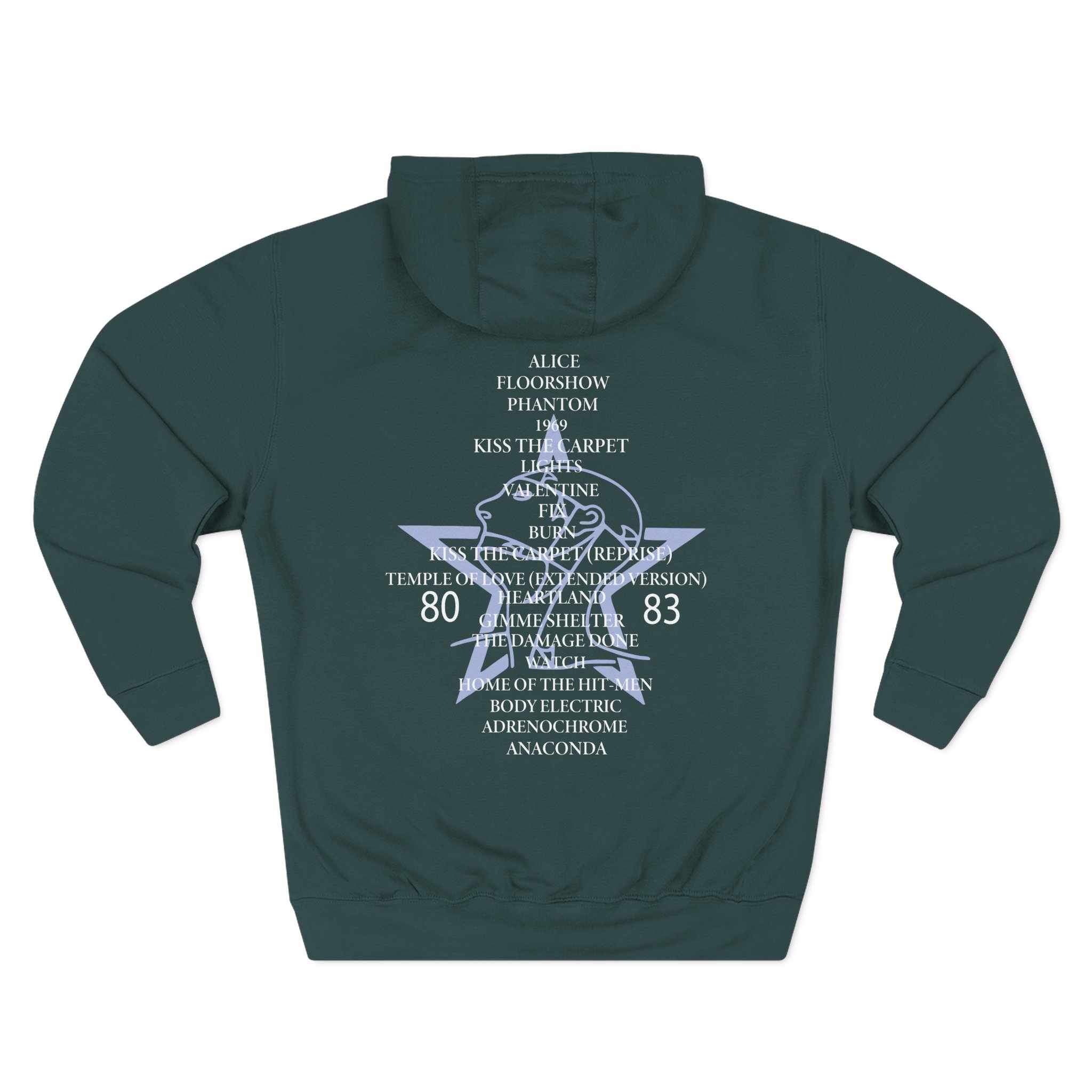 The Sisters Of Mercy, The - Some Girls Wander By Mistake Three-Panel Fleece Hoodie