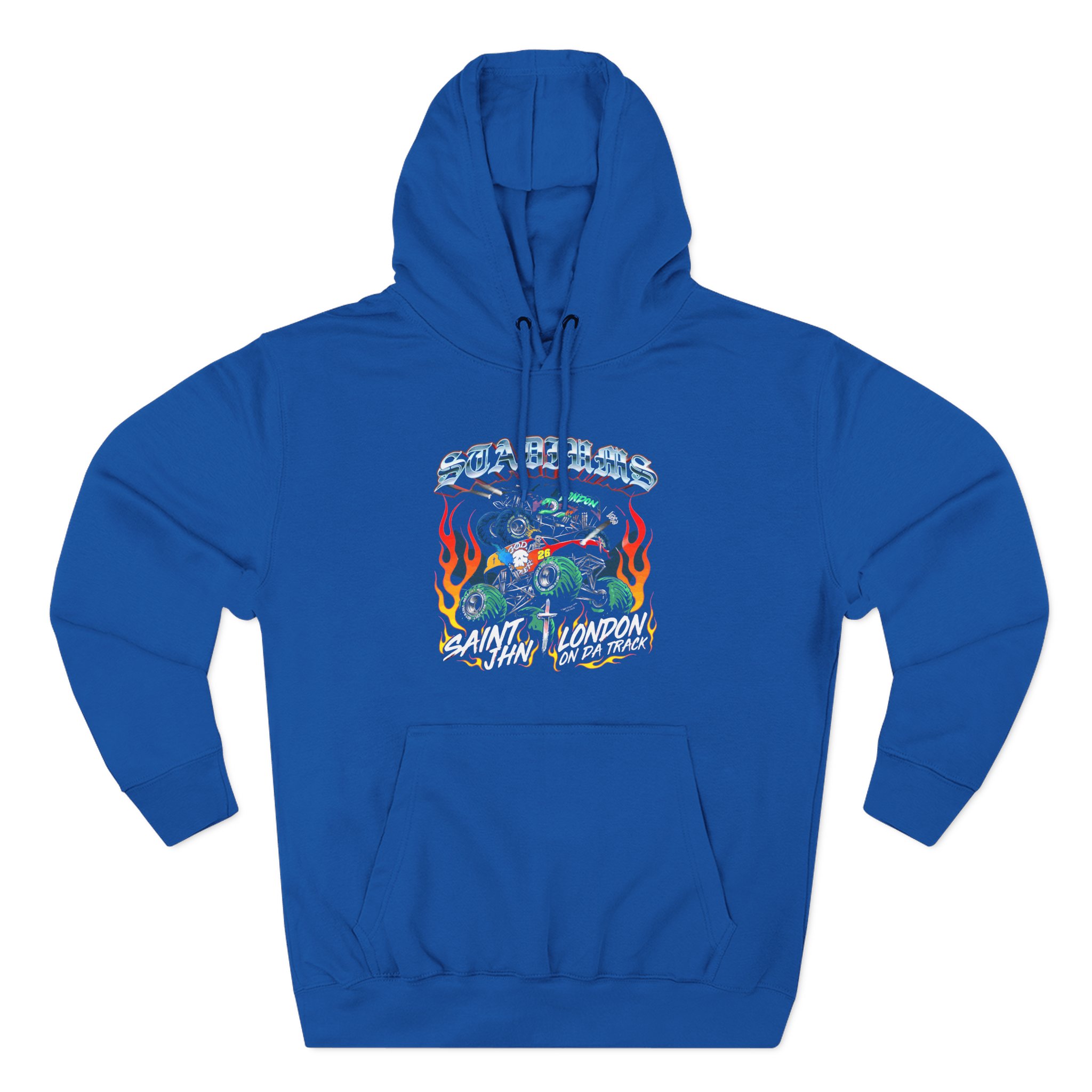 Saint Jhn Stadiums With London on Da Track Three-Panel Fleece Hoodie