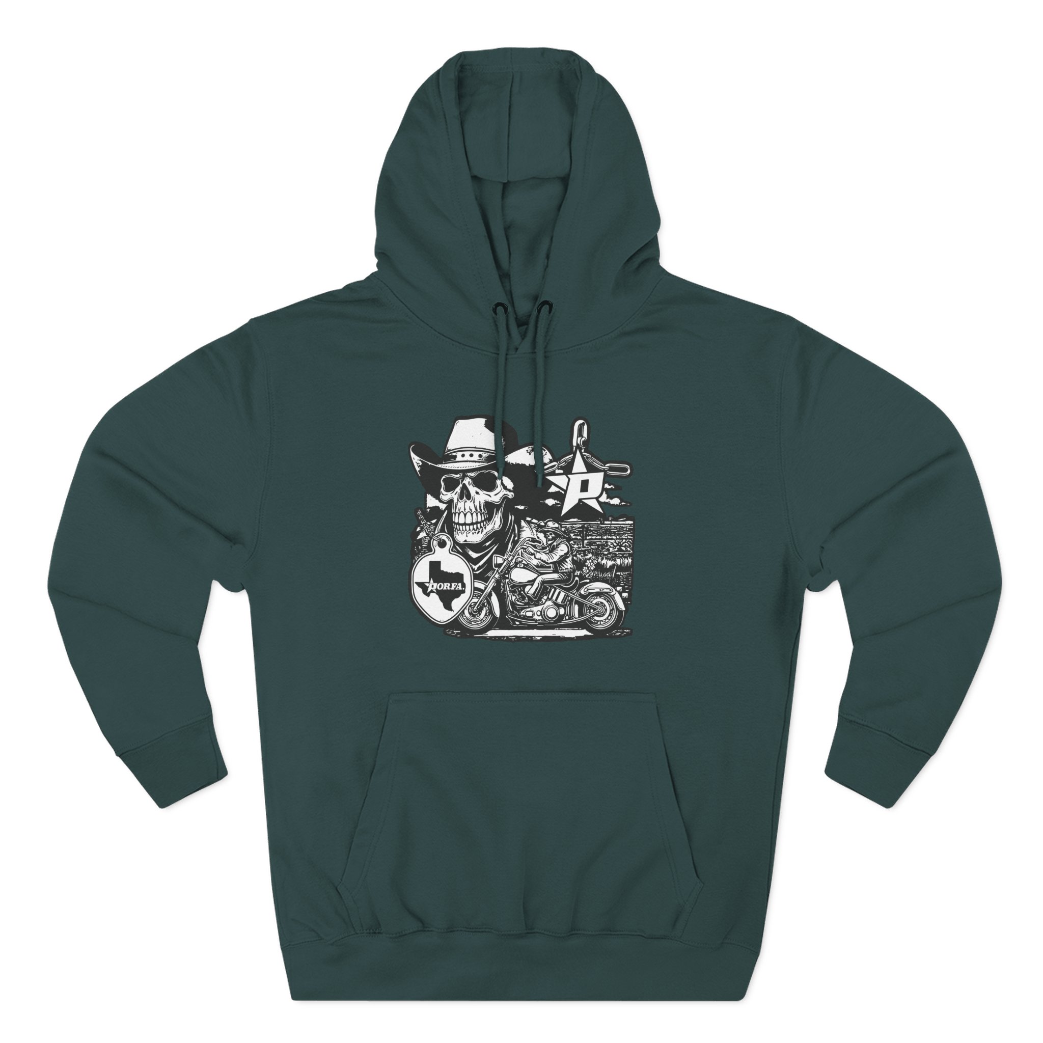Porfa Texas Ride Three-Panel Fleece Hoodie