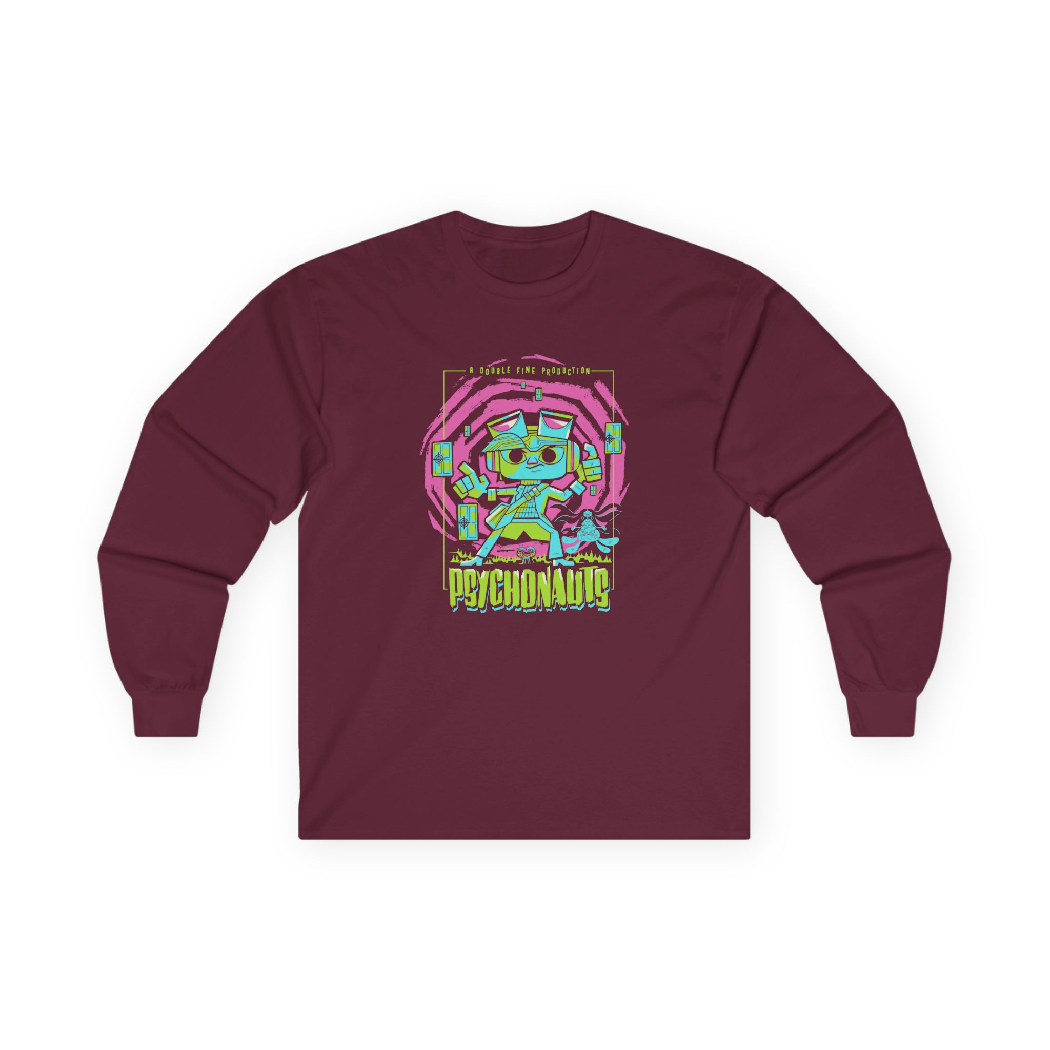 Double Fine Psychic Mystery Unisex Ultra Cotton Long Sleeve Tee