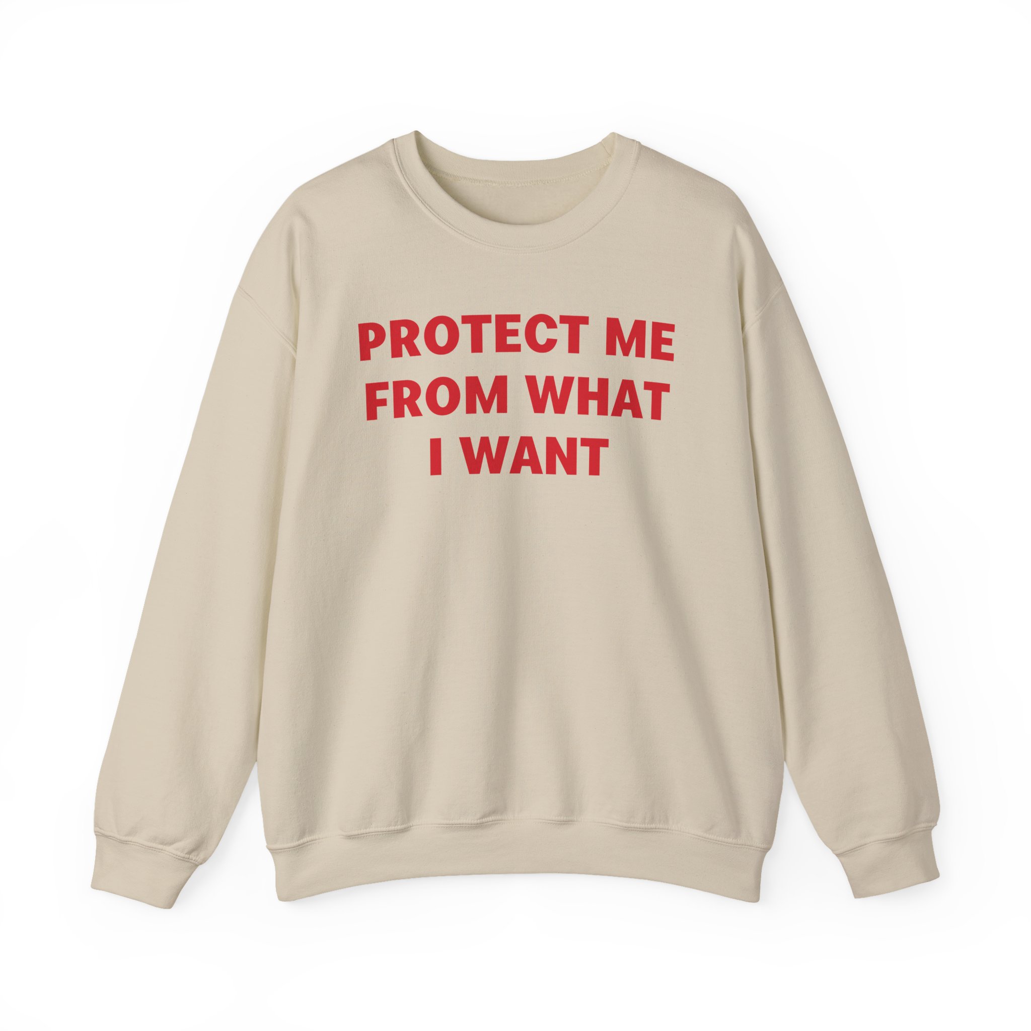 Jenny Holzer Protect Me From What I Want Unisex Heavy Blendâ„¢ Crewneck Sweatshirt