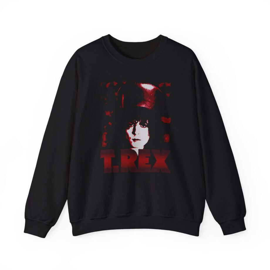 T Rex Marc Top Hat Unisex Heavy Blend™ Crewneck Sweatshirt
