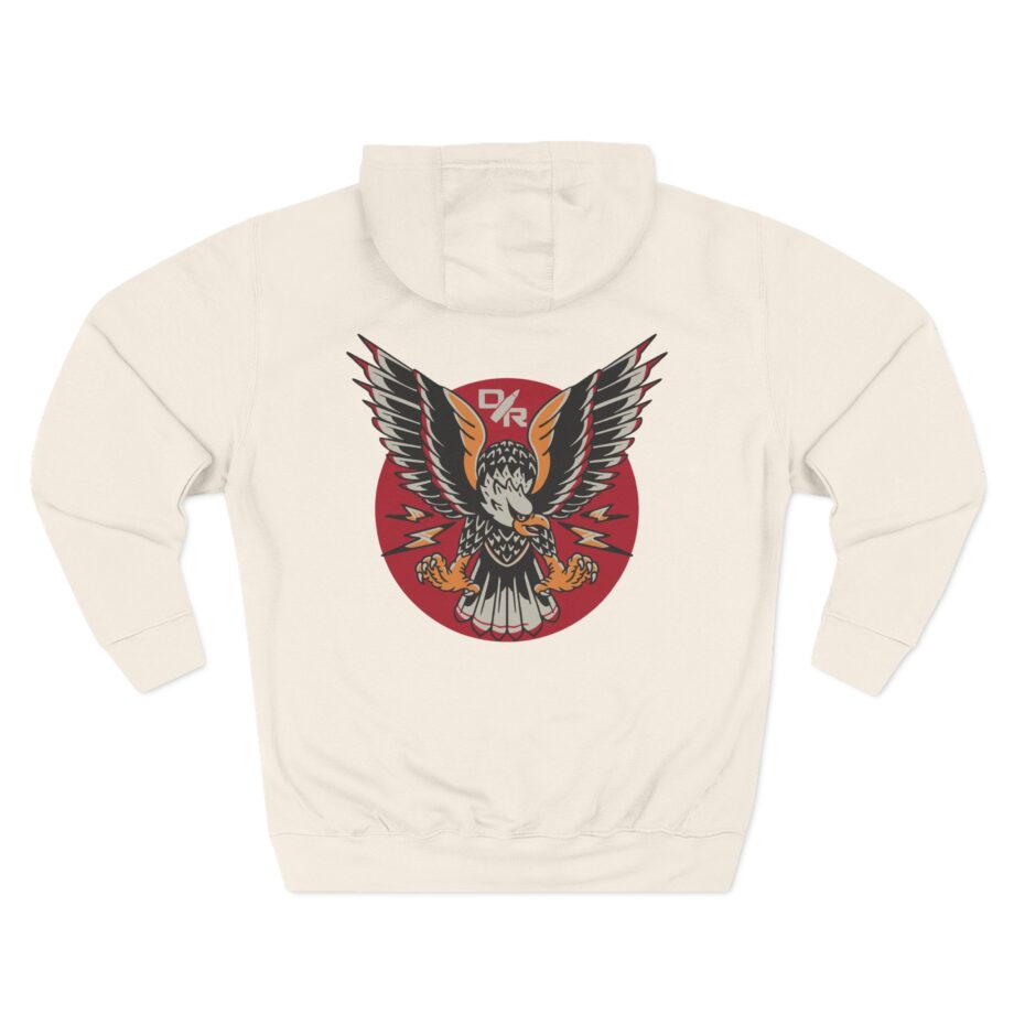 Demolition Ranch Demo Tattoo Eagle Three-Panel Fleece Hoodie