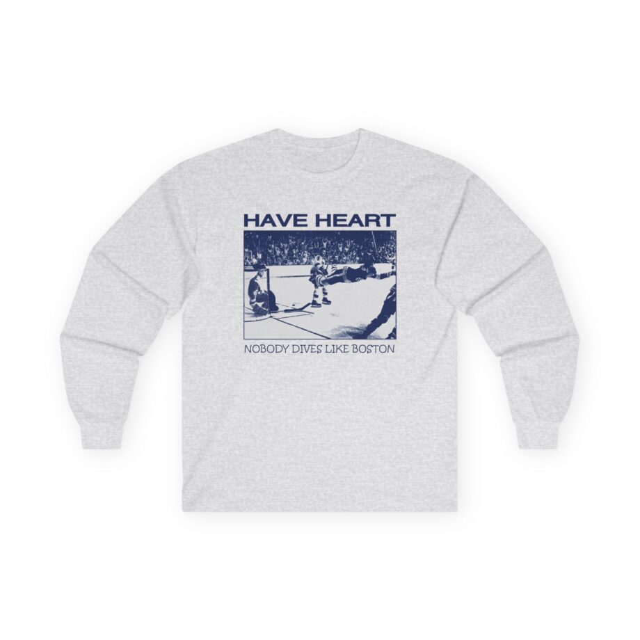 Have Heart Nobody Dives Like Boston Unisex Ultra Cotton Long Sleeve Tee