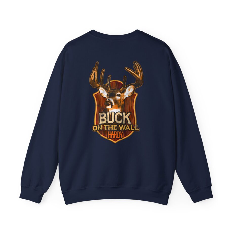 Hardy Buck on the Wall Unisex Heavy Blend™ Crewneck Sweatshirt