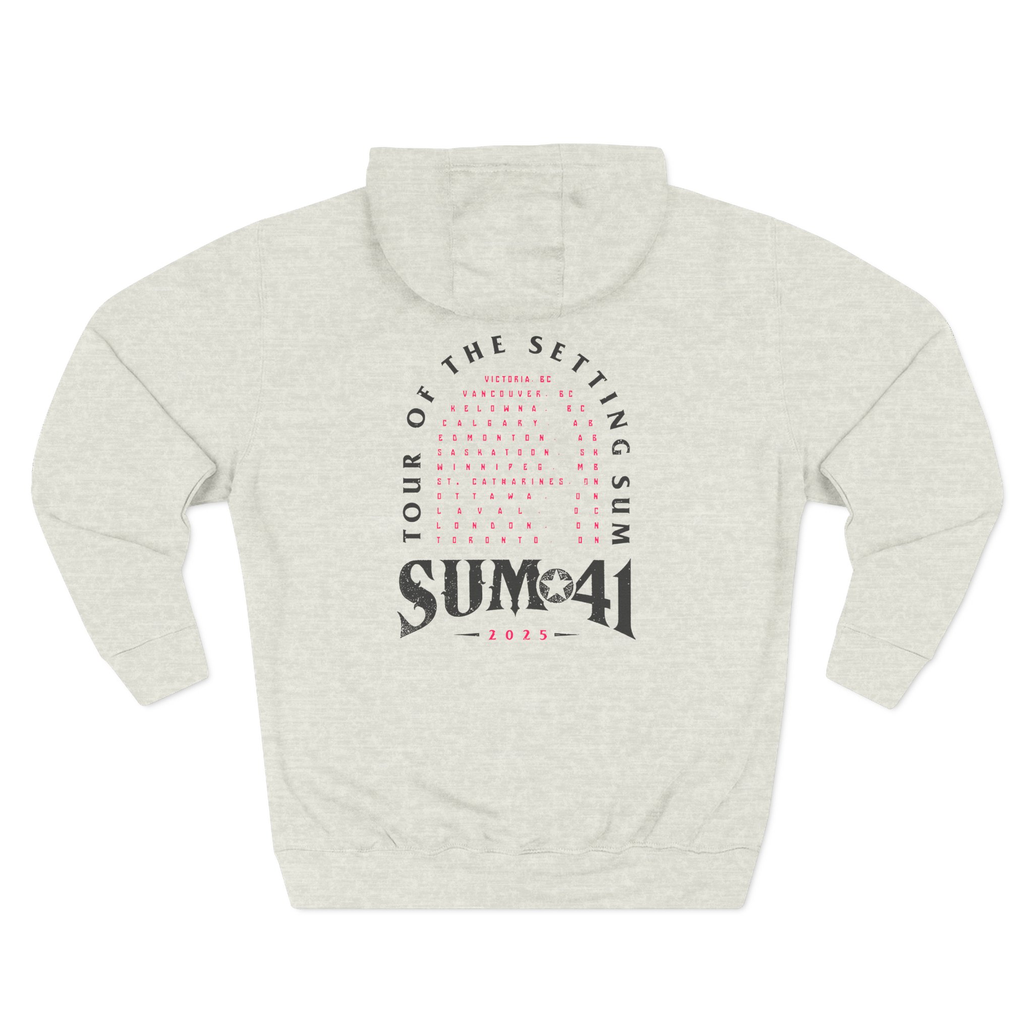 Sum 41 Tour of the Setting Sum Three-Panel Fleece Hoodie
