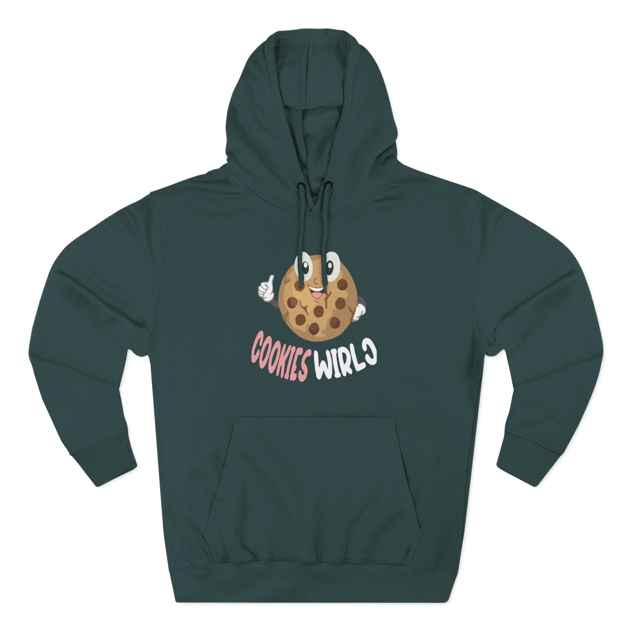Cookieswirlc Three-Panel Fleece Hoodie