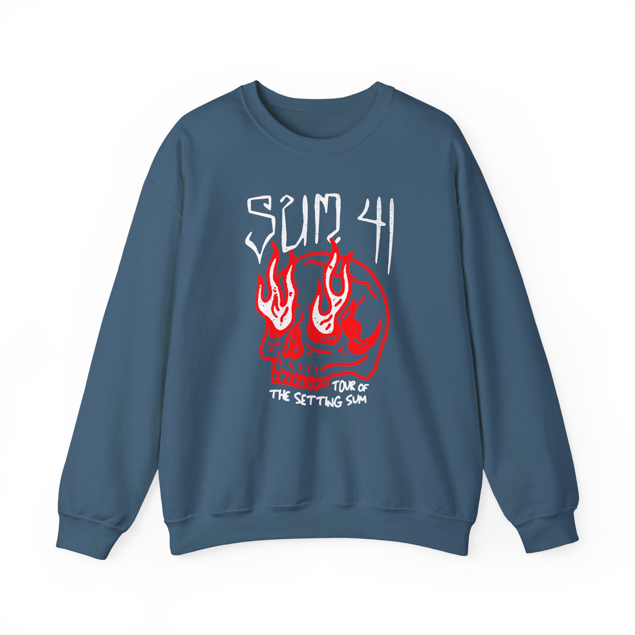 Sum 41 Skull Sketch Tour Unisex Heavy Blendâ„¢ Crewneck Sweatshirt