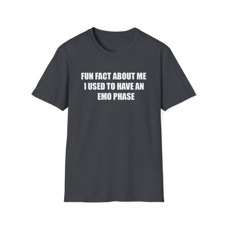 Jake & Johnnie Fun Fact About Me I Used to Have an Emo Phase Unisex Softstyle T-Shirt
