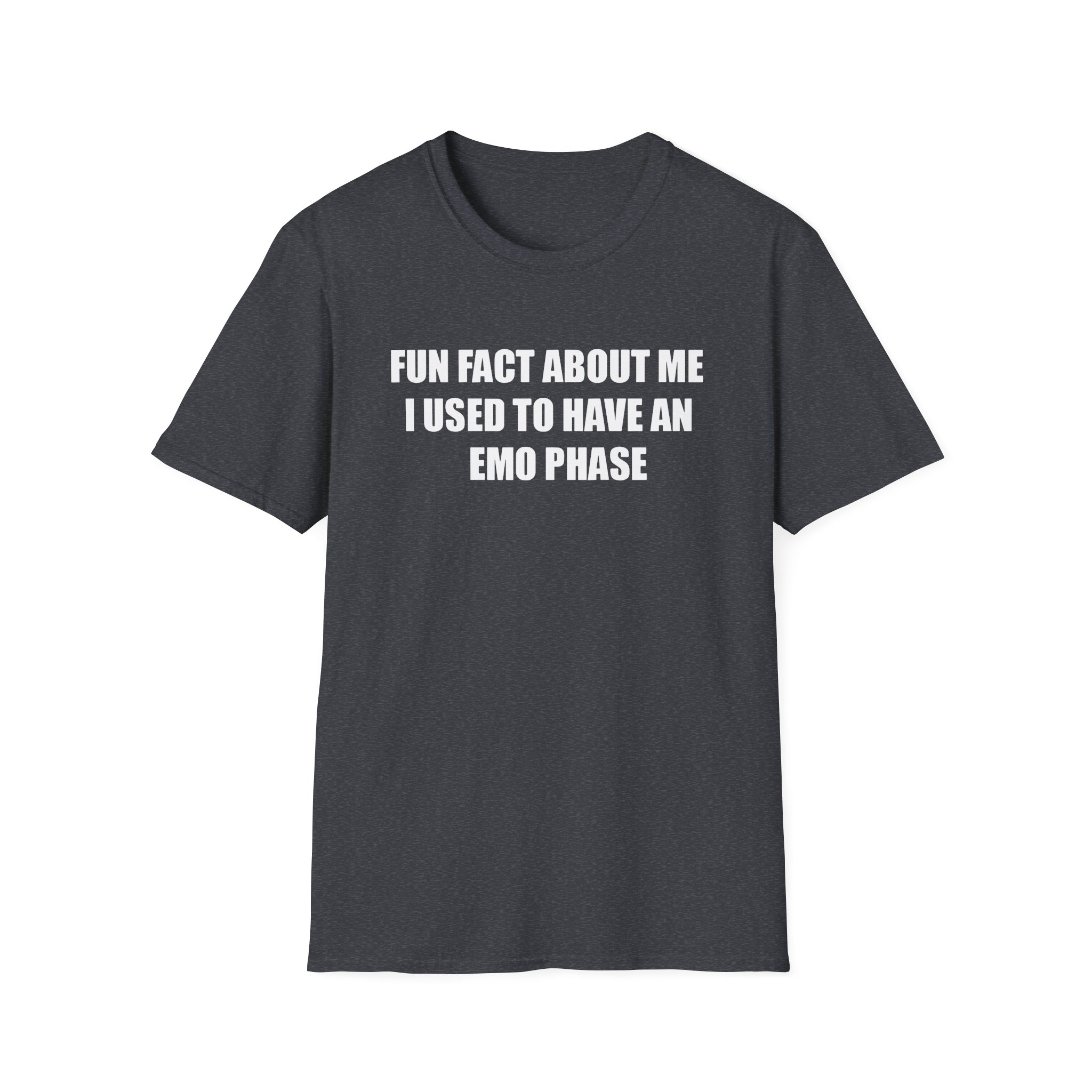 Jake & Johnnie Fun Fact About Me I Used to Have an Emo Phase Unisex Softstyle T-Shirt