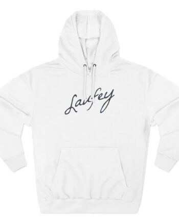 Laufey Embroidered Signature Three-Panel Fleece Hoodie