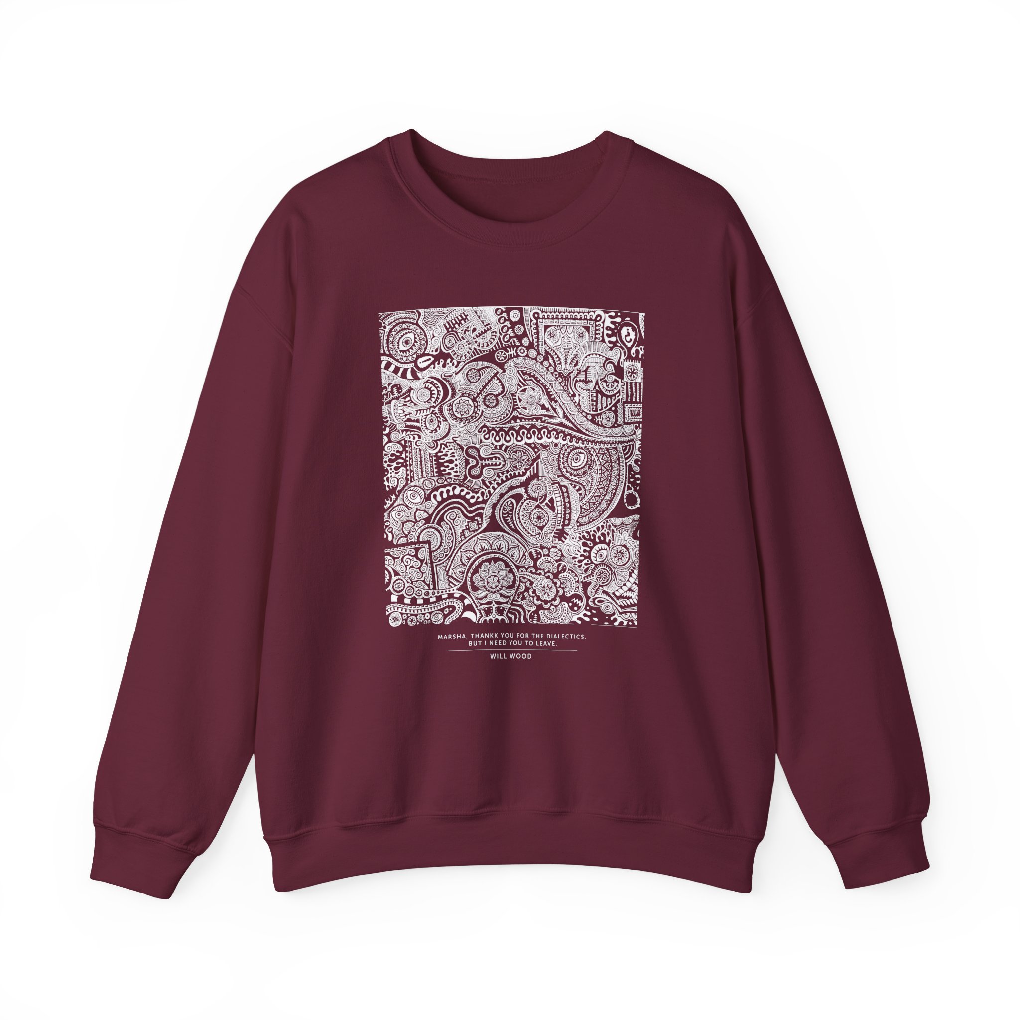 Will Wood Marsha, Thankk You... Unisex Heavy Blendâ„¢ Crewneck Sweatshirt