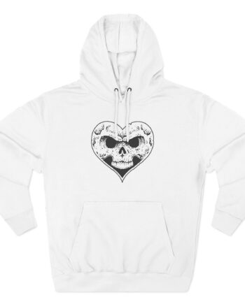 Alexisonfire Heartskull Three-Panel Fleece Hoodie