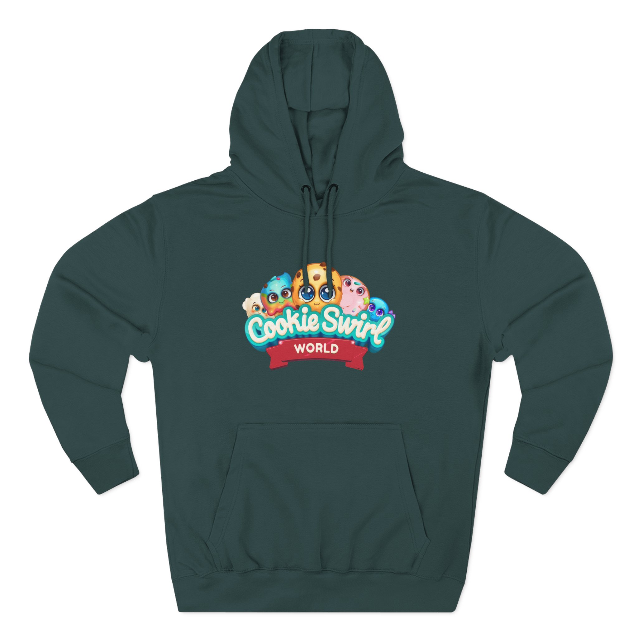 Cookieswirlc Three-Panel Fleece Hoodie