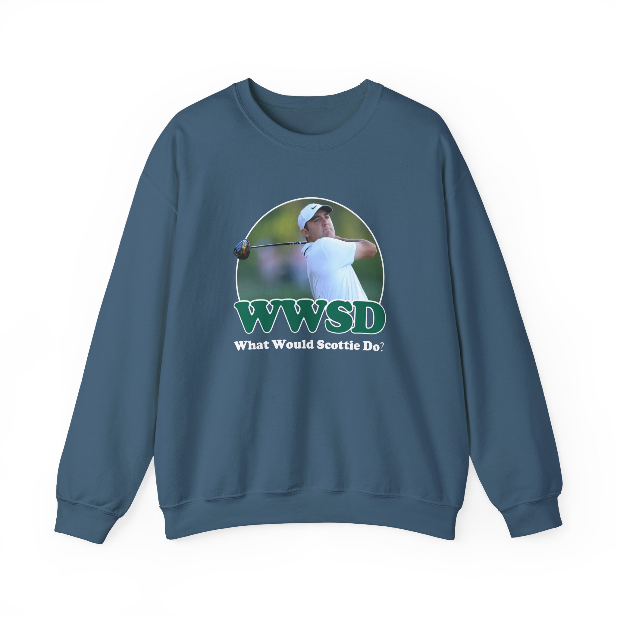 Scottie Scheffler What Would Do Wwsd Unisex Heavy Blendâ„¢ Crewneck Sweatshirt