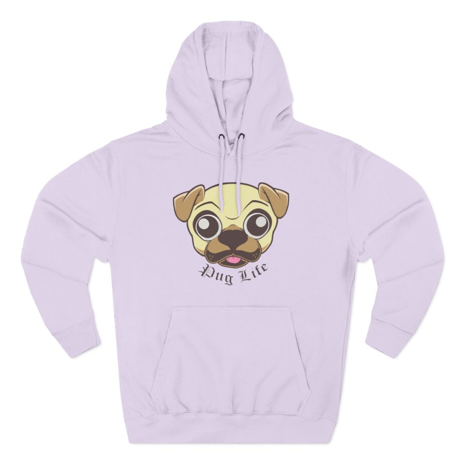 Morgz Pug Life Three-Panel Fleece Hoodie