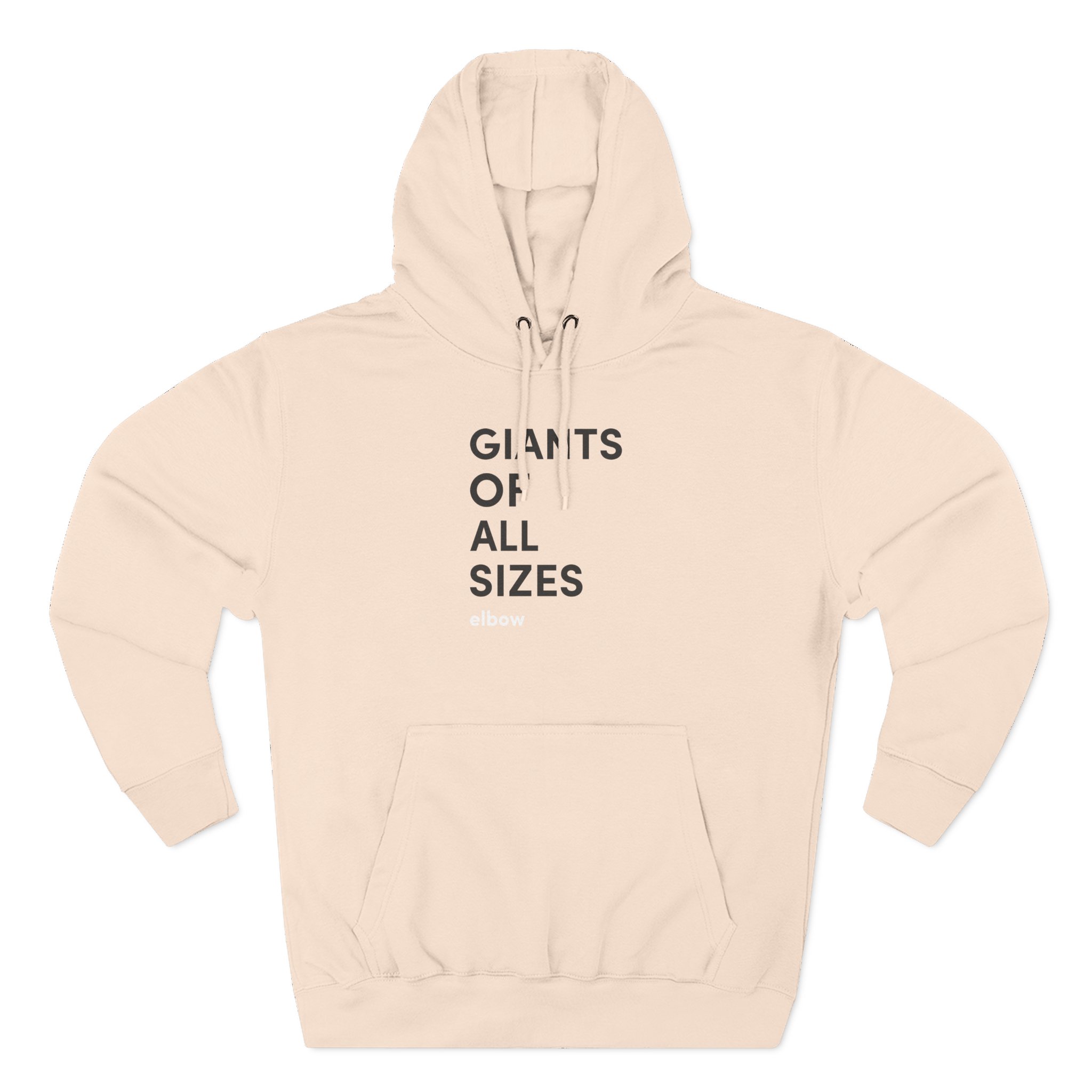 Elbow Audio Giants of All Sizes Three-Panel Fleece Hoodie