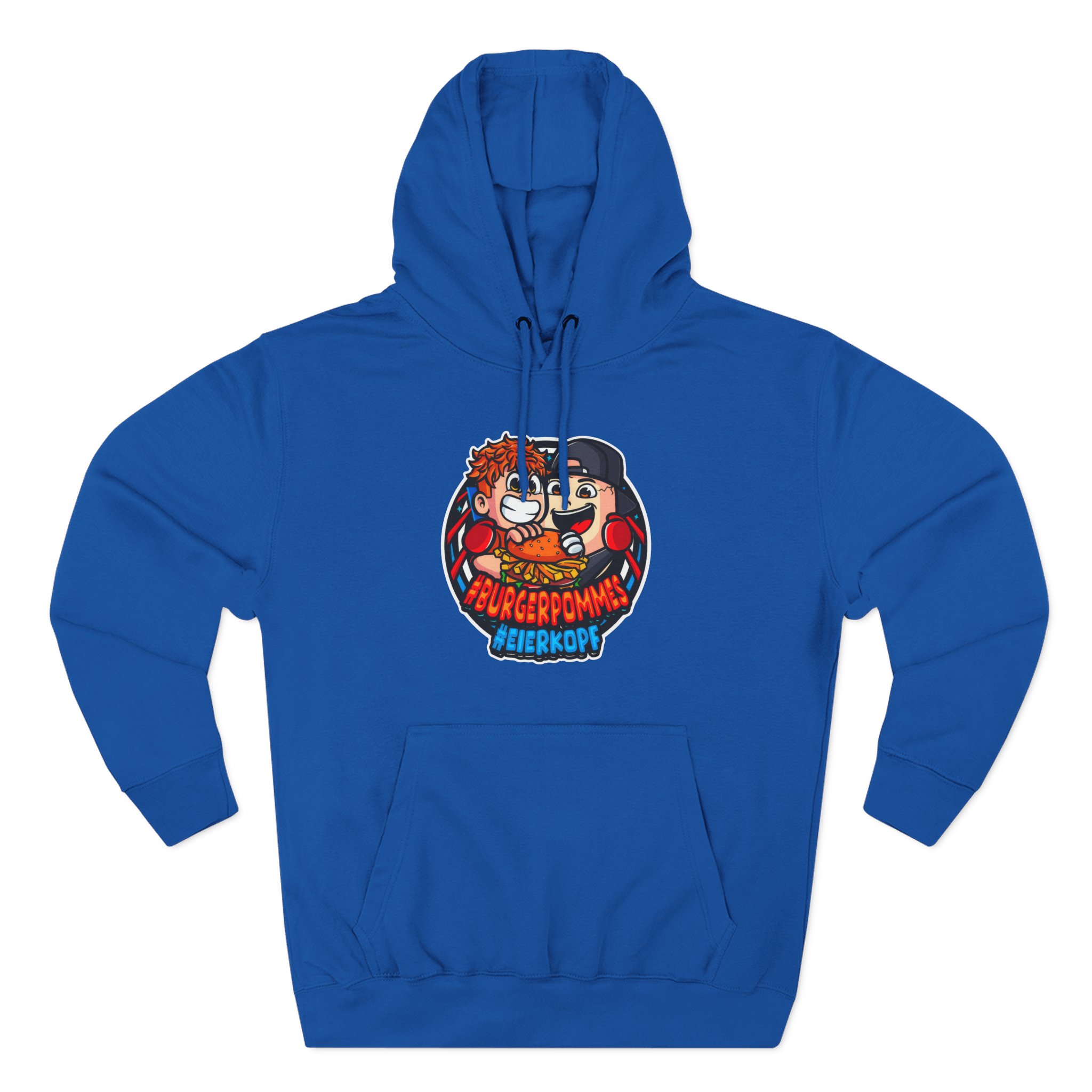 Burger Pommes eierkopf Three-Panel Fleece Hoodie