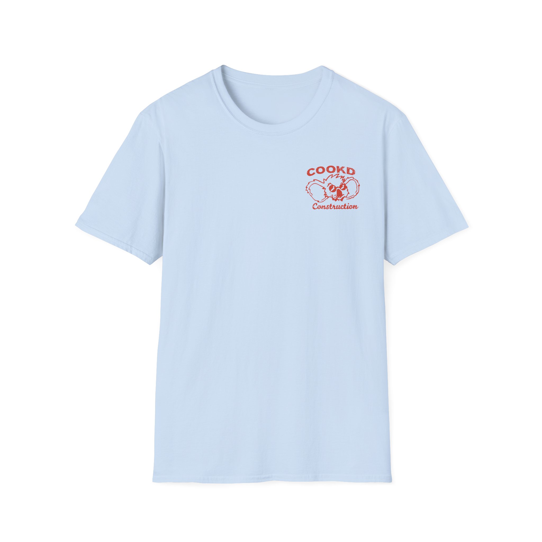Cookd Construction Koala Unisex Softstyle T-Shirt