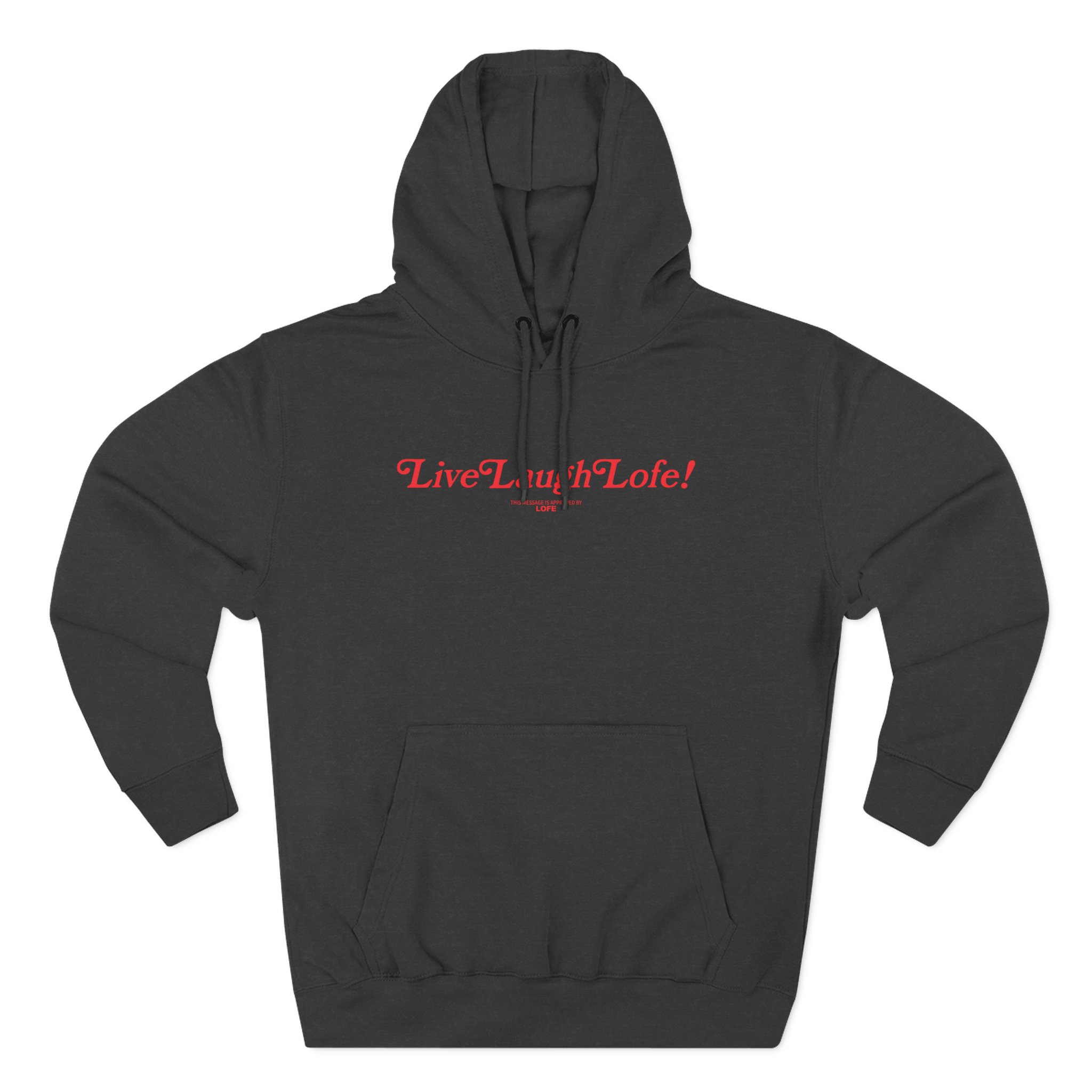 Life Lauge Lofe Three-Panel Fleece Hoodie