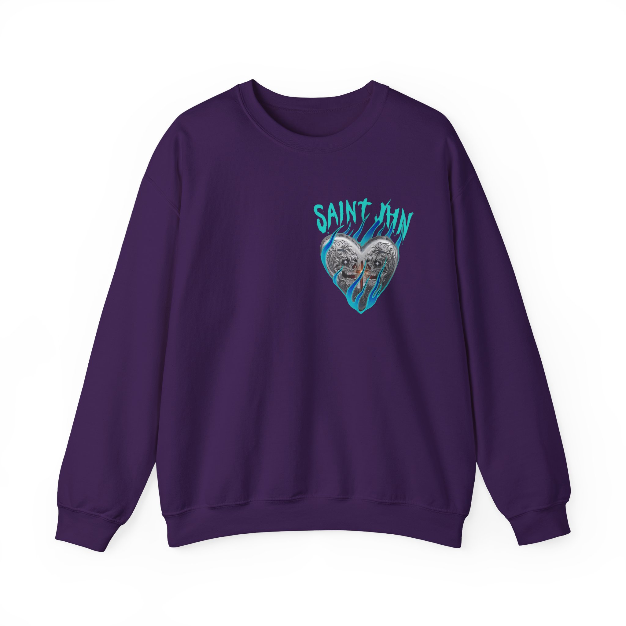 Saint Jhn Chromedd Hearts Icwbdy Unisex Heavy Blendâ„¢ Crewneck Sweatshirt