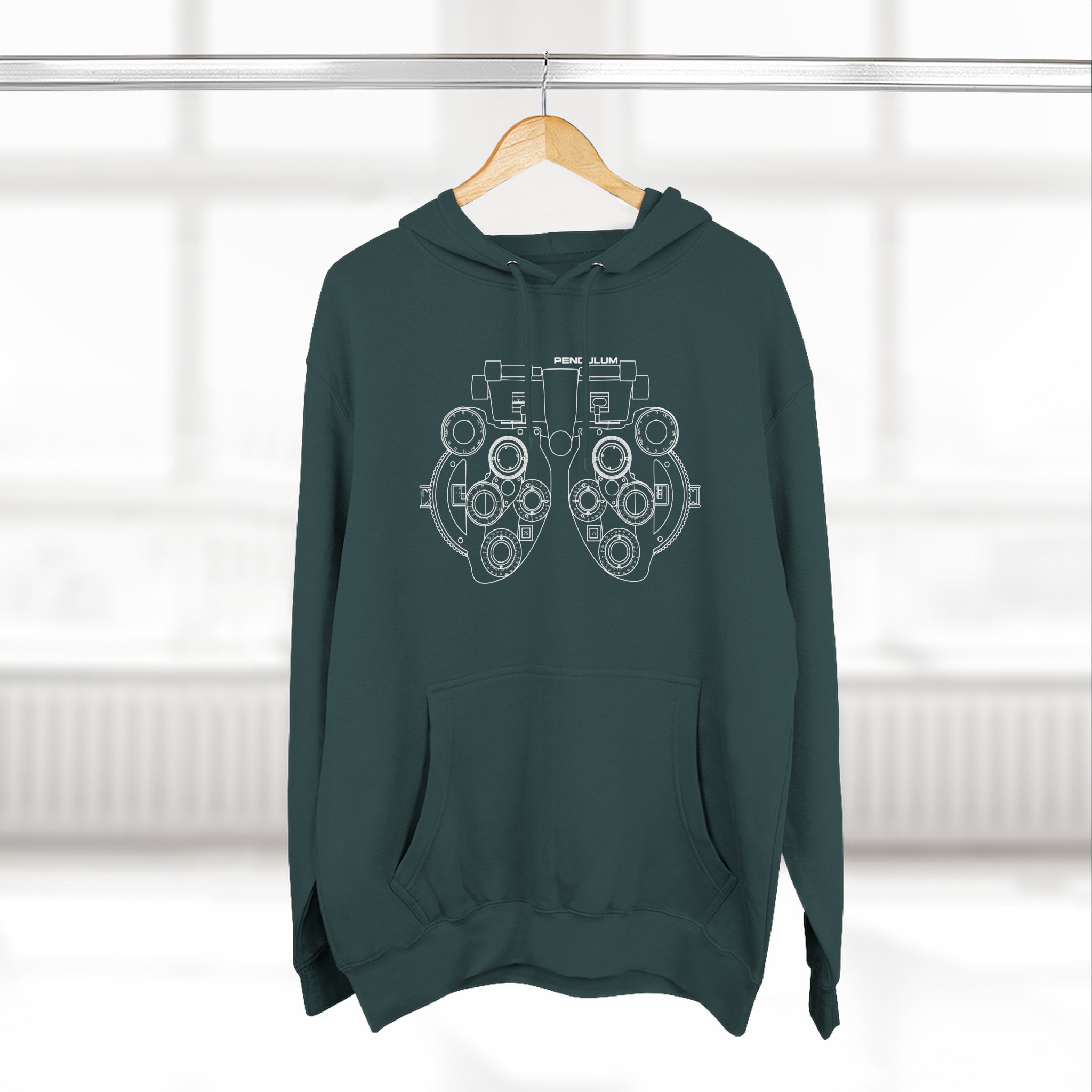 Pendulum Optical Three-Panel Fleece Hoodie