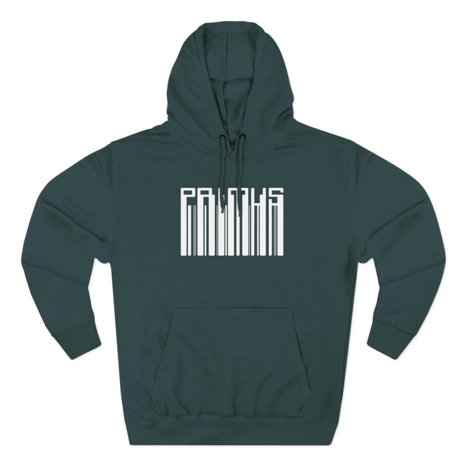 Primus Black Barcode Three-Panel Fleece Hoodie