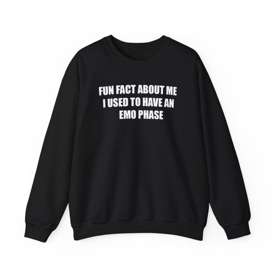 Jake & Johnnie Fun Fact About Me I Used to Have an Emo Phase Unisex Heavy Blend™ Crewneck Sweatshirt